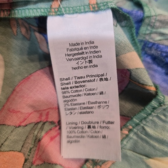 J.Crew Factory Printed tiered halter midi dress Bright Clover Multi Sold out 2 - Picture 8 of 9